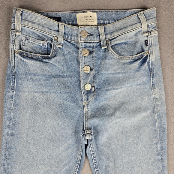 McGuire Jeans Womens 28 Light Wash Valetta Straight Button‎ Fly Made in USA - Picture 4 of 16